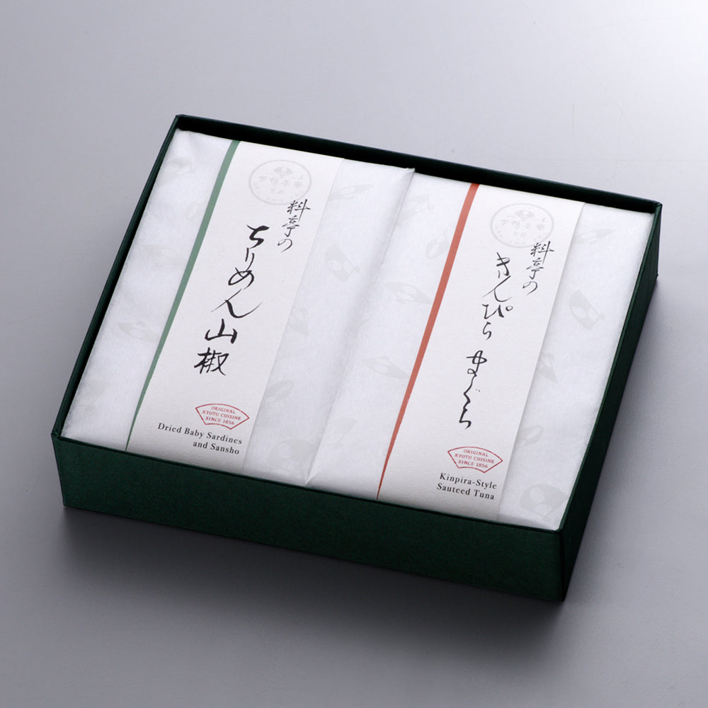 料亭のご馳走 二撰 「ちりめん山椒(130g)・きんぴらまぐろ(230g)」