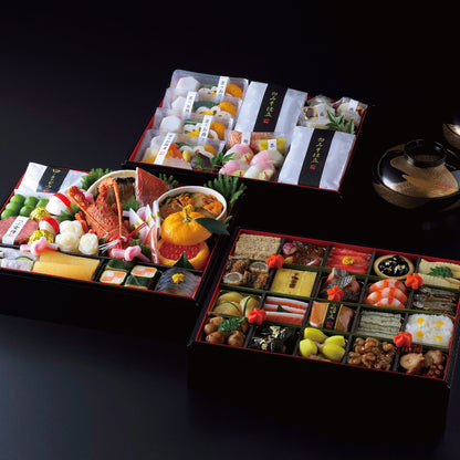 【本店】和おせち 二段＋雑煮重(4人前)