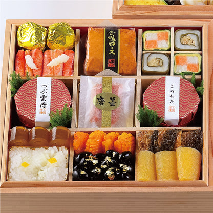 【本店】和おせち 三段 木箱(4人前)