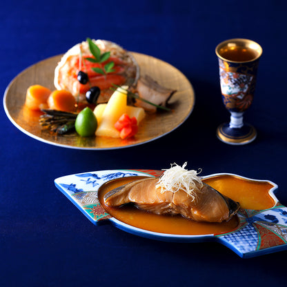 下鴨茶寮×カネシメ髙橋水産 冷凍コラボおせち二段(2～3人前)