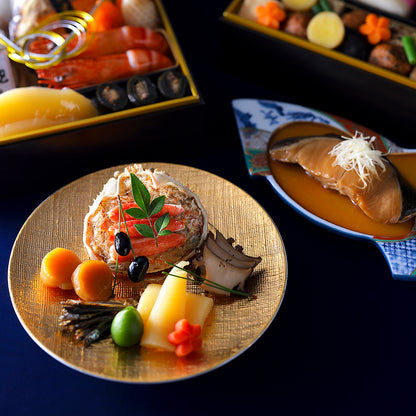 下鴨茶寮×カネシメ髙橋水産 冷凍コラボおせち二段(2～3人前)